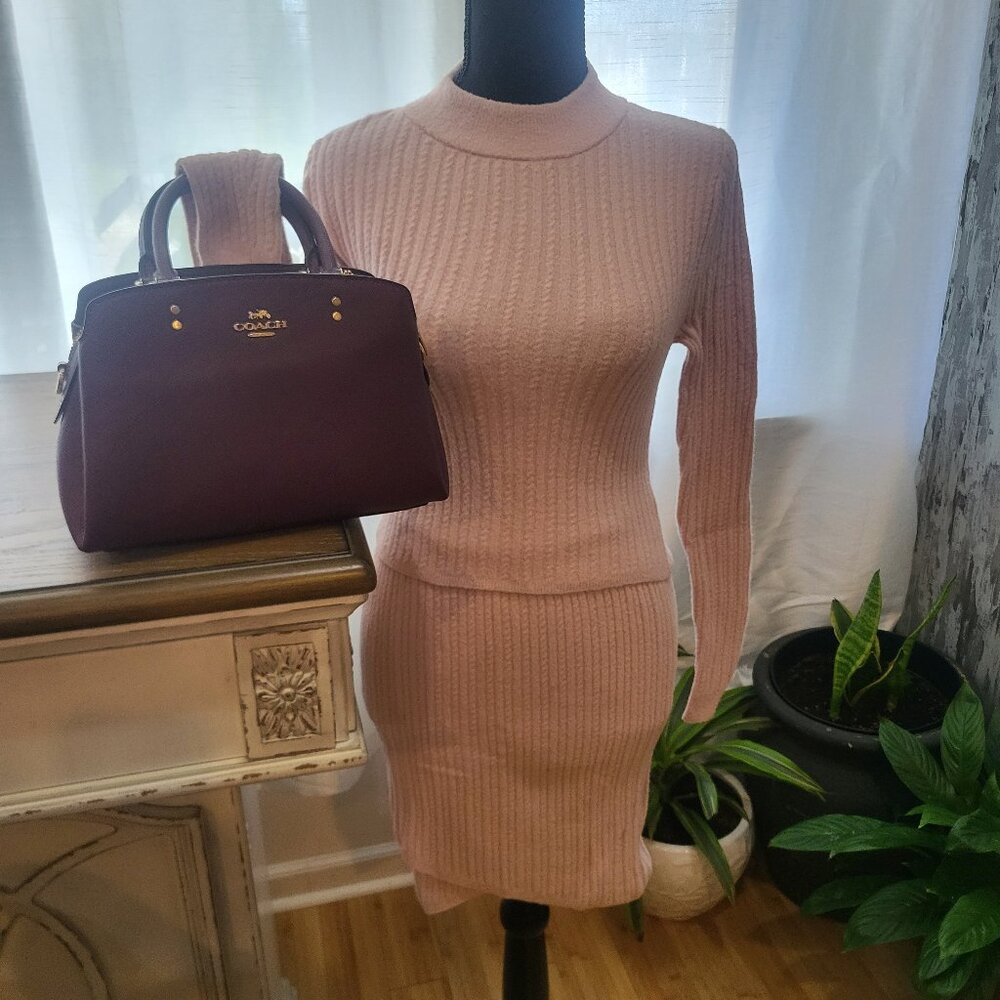 Express Women's Fuzzy Sweater and Skirt set